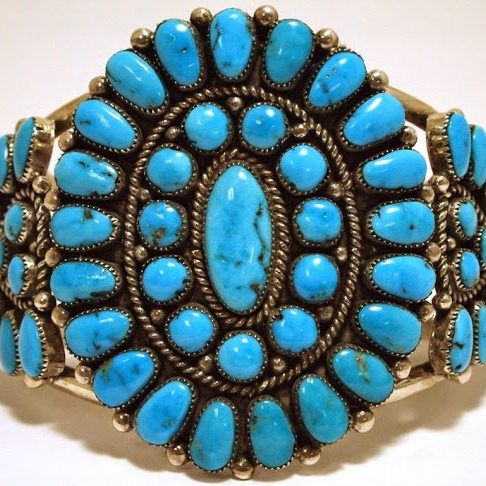 Sleeping Beauty Turquoise Cluster Bracelet